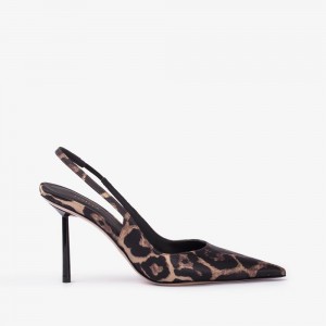 Le Silla BELLA SLINGBACK 80 mm Leopardate | IT_LS14982