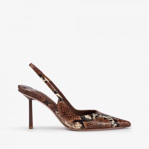 Le Silla BELLA SLINGBACK 80 mm Marroni | IT_LS21488