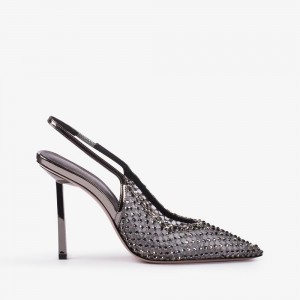 Le Silla GILDA SLINGBACK 100 mm Blu Grigie | IT_LS44244