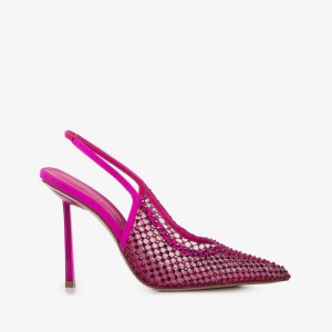 Le Silla GILDA SLINGBACK 100 mm Fucsia | IT_LS23026