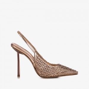 Le Silla GILDA SLINGBACK 100 mm Oro Rosa | IT_LS55606