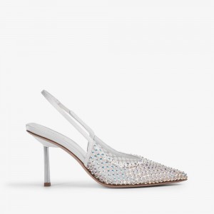 Le Silla GILDA SLINGBACK 80 mm Bianche | IT_LS84944