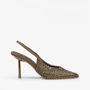 Le Silla GILDA SLINGBACK 80 mm Verdi | IT_LS45893