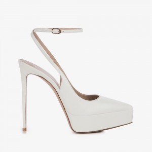 Le Silla UMA SLINGBACK 140 mm Bianche | IT_LS17637