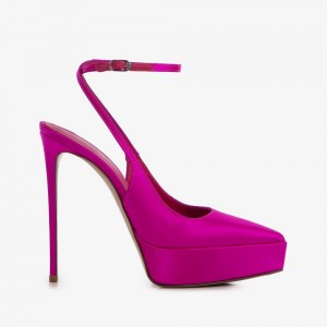 Le Silla UMA SLINGBACK 140 mm Fucsia | IT_LS47573