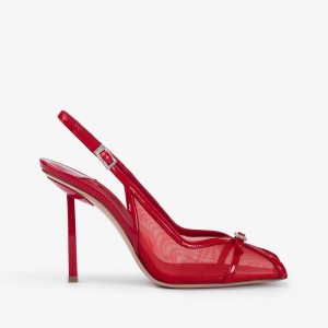 Le Silla VITTORIA SLINGBACK 100 mm Rosse | IT_LS14608