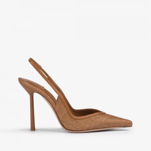 Le Silla VIVIENNE SLINGBACK 100 mm Marroni | IT_LS47209