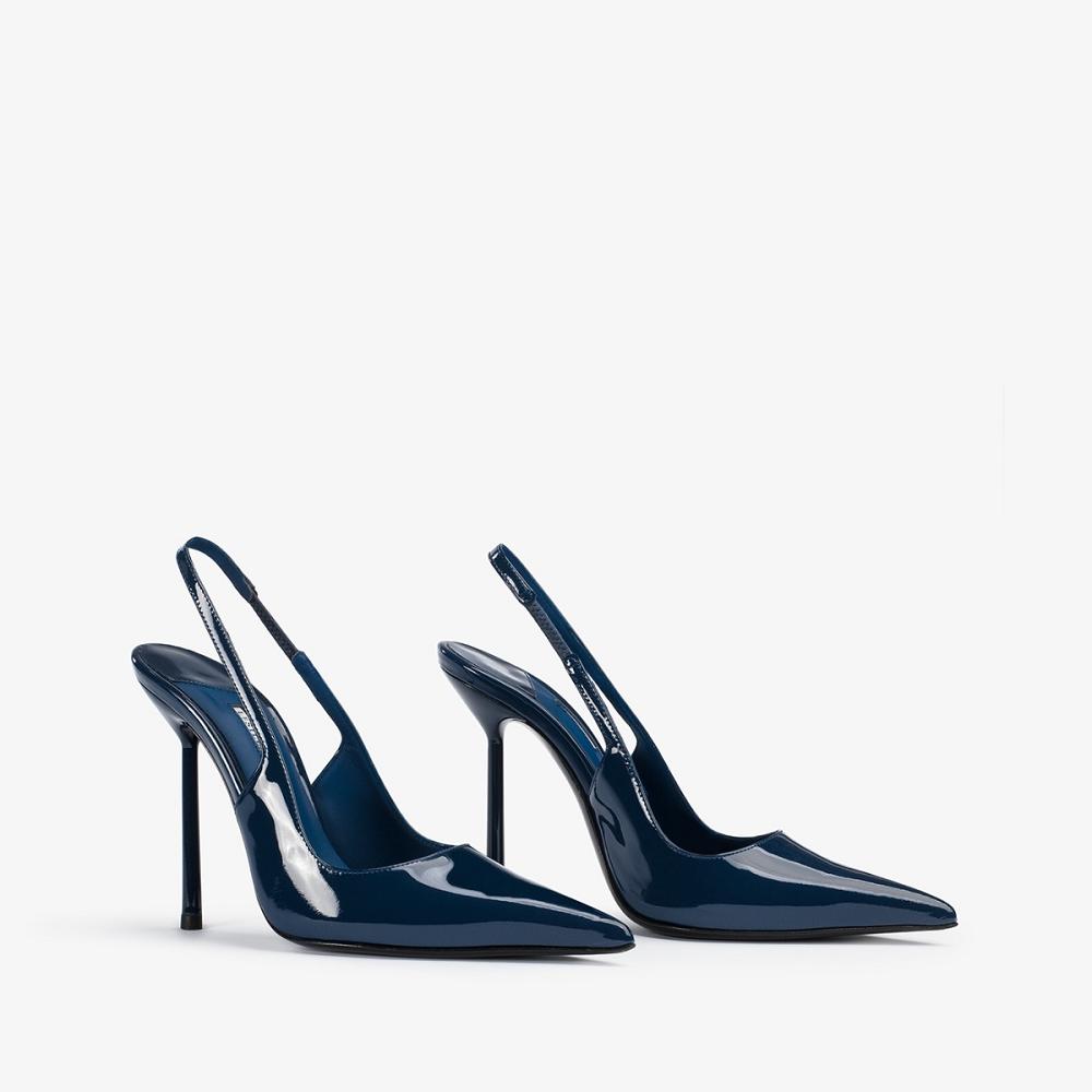 Le Silla BELLA SLINGBACK 120 mm Blu | IT_LS64612