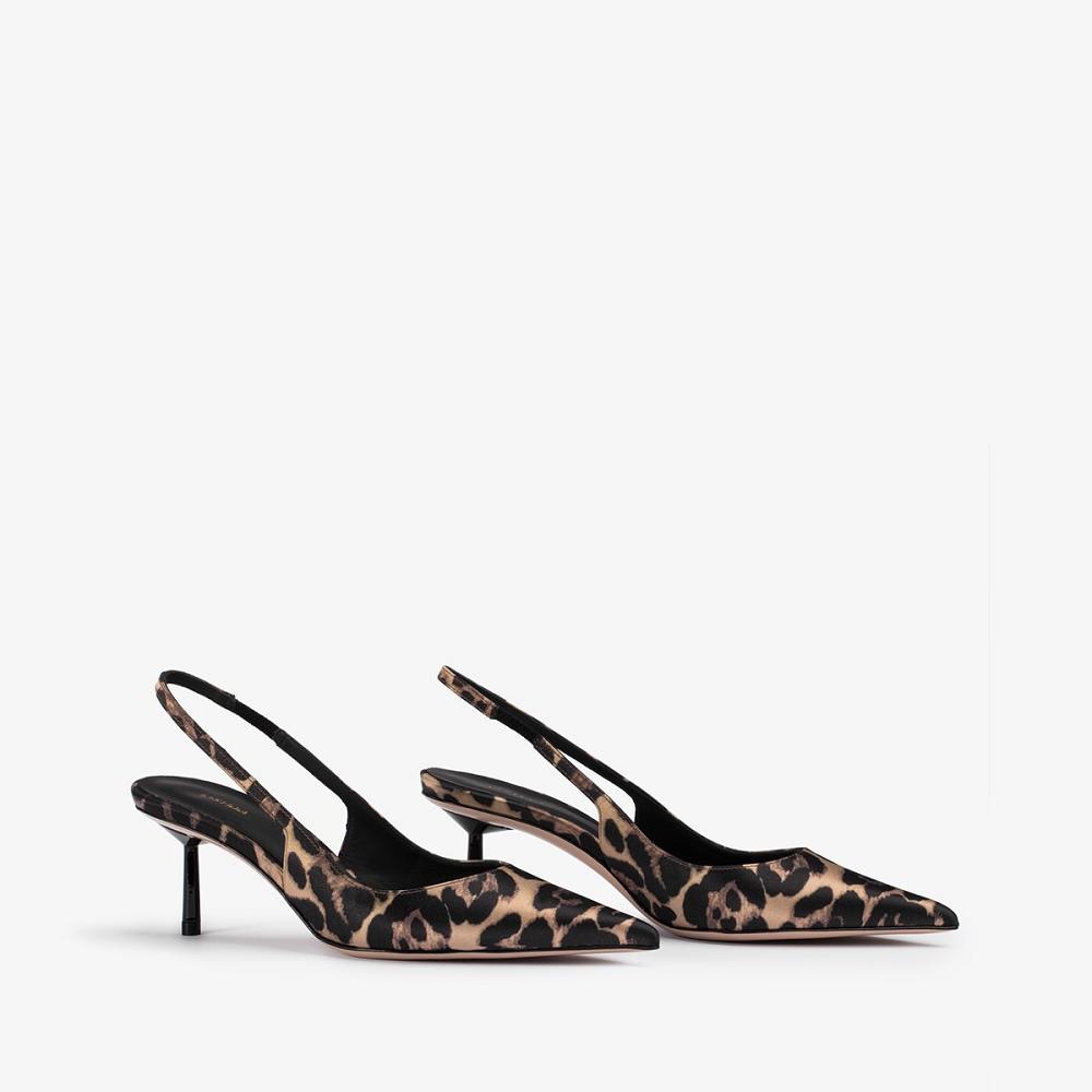 Le Silla BELLA SLINGBACK 60 mm Leopardate | IT_LS88319