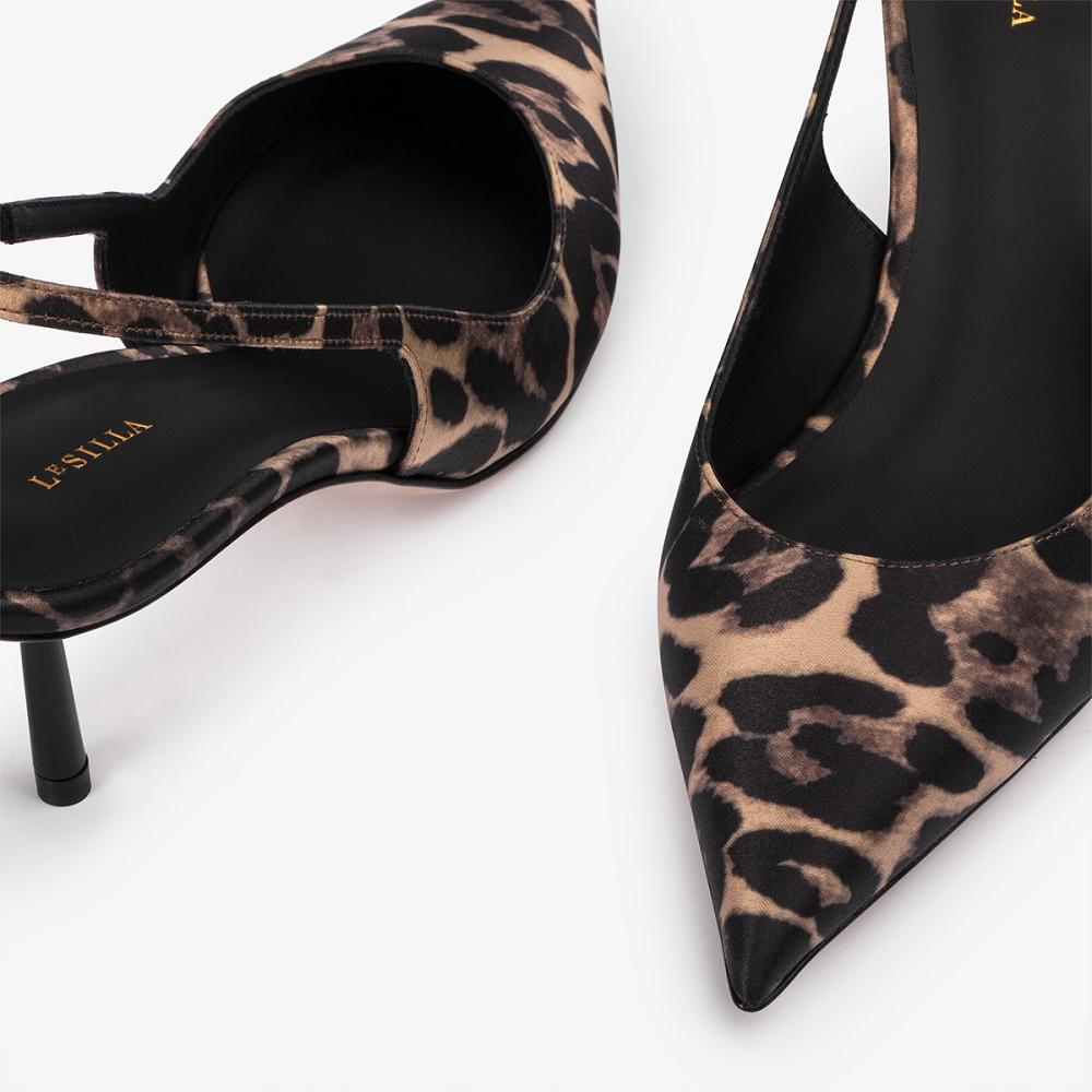 Le Silla BELLA SLINGBACK 60 mm Leopardate | IT_LS88319