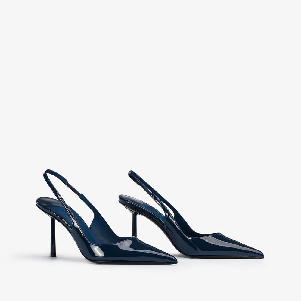 Le Silla BELLA SLINGBACK 80 mm Blu | IT_LS33651