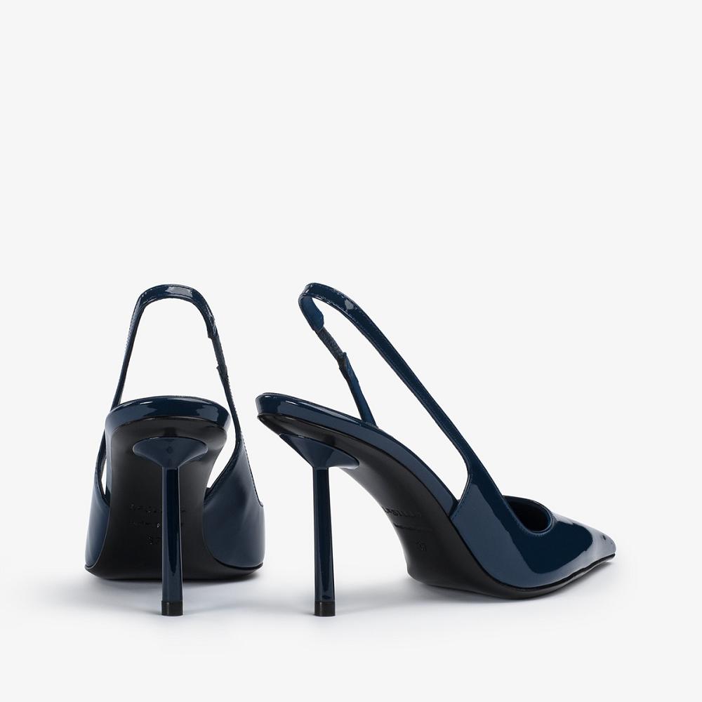 Le Silla BELLA SLINGBACK 80 mm Blu | IT_LS33651