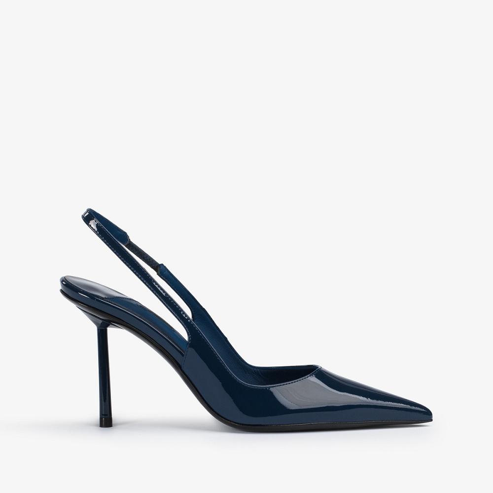 Le Silla BELLA SLINGBACK 80 mm Blu | IT_LS63372