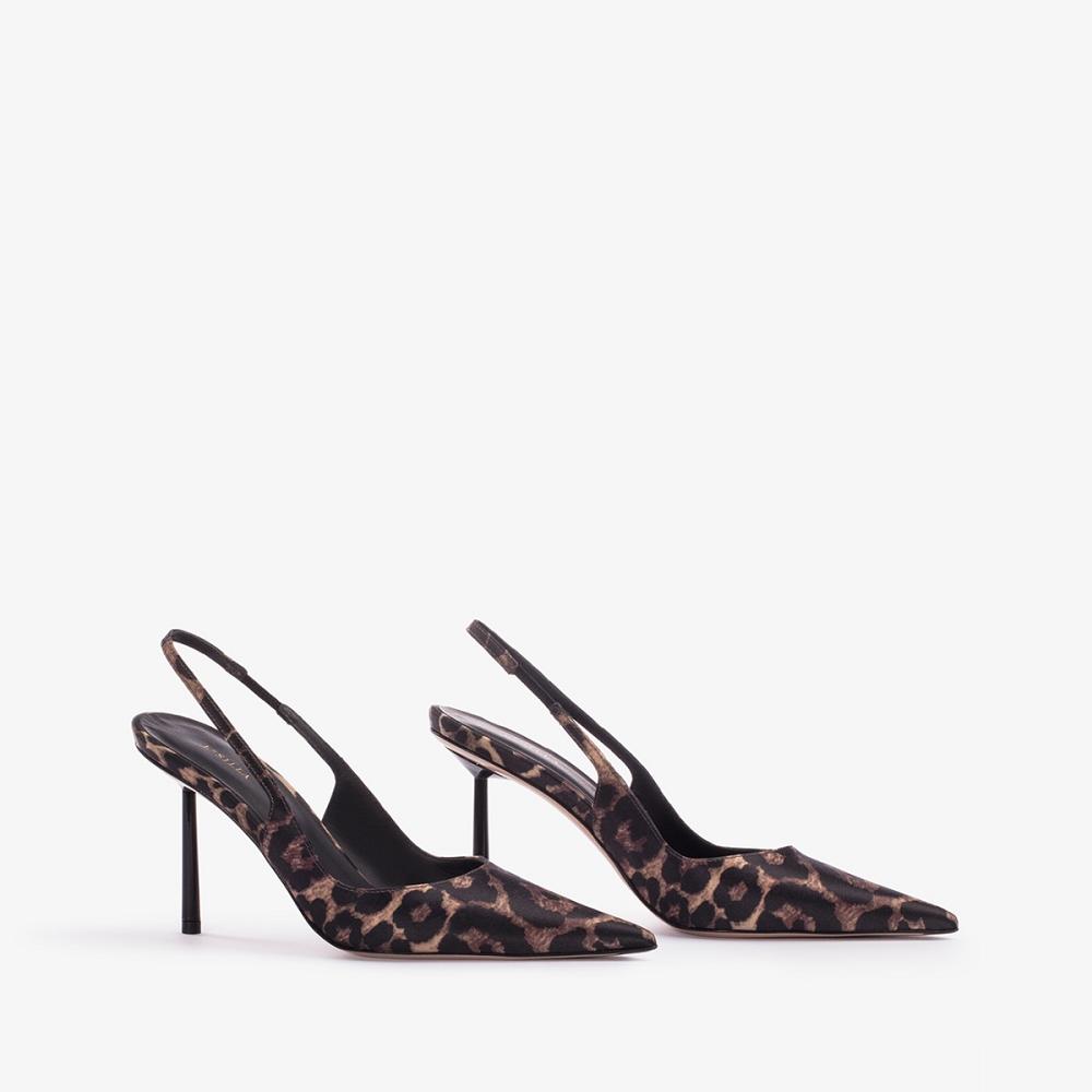 Le Silla BELLA SLINGBACK 80 mm Leopardate | IT_LS14982