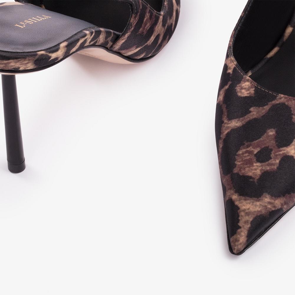 Le Silla BELLA SLINGBACK 80 mm Leopardate | IT_LS14982