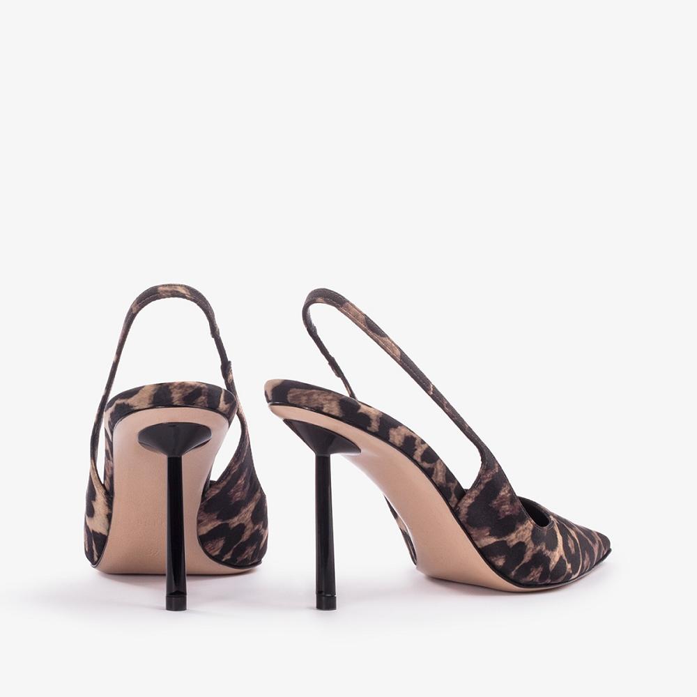 Le Silla BELLA SLINGBACK 80 mm Leopardate | IT_LS13785