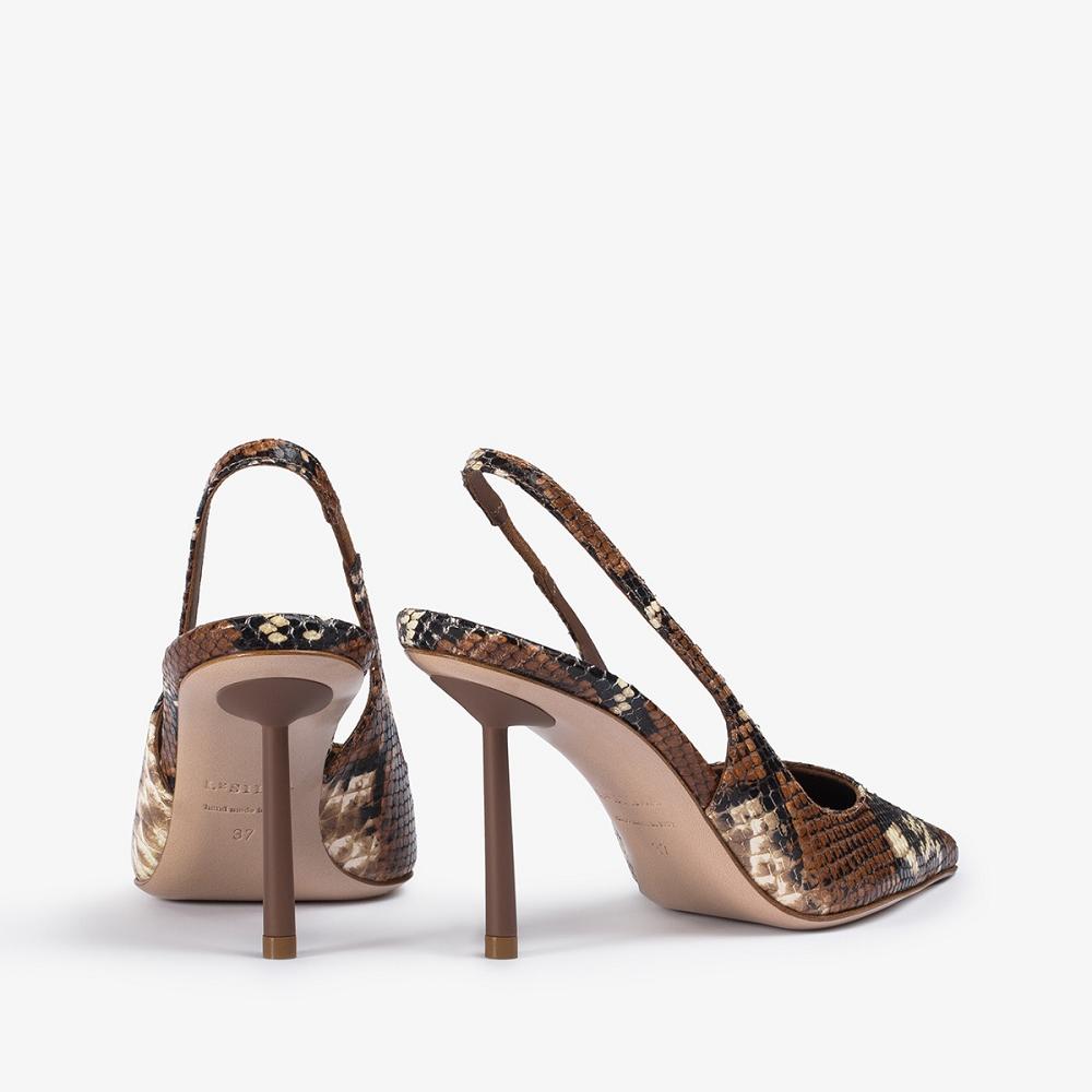 Le Silla BELLA SLINGBACK 80 mm Marroni | IT_LS21488