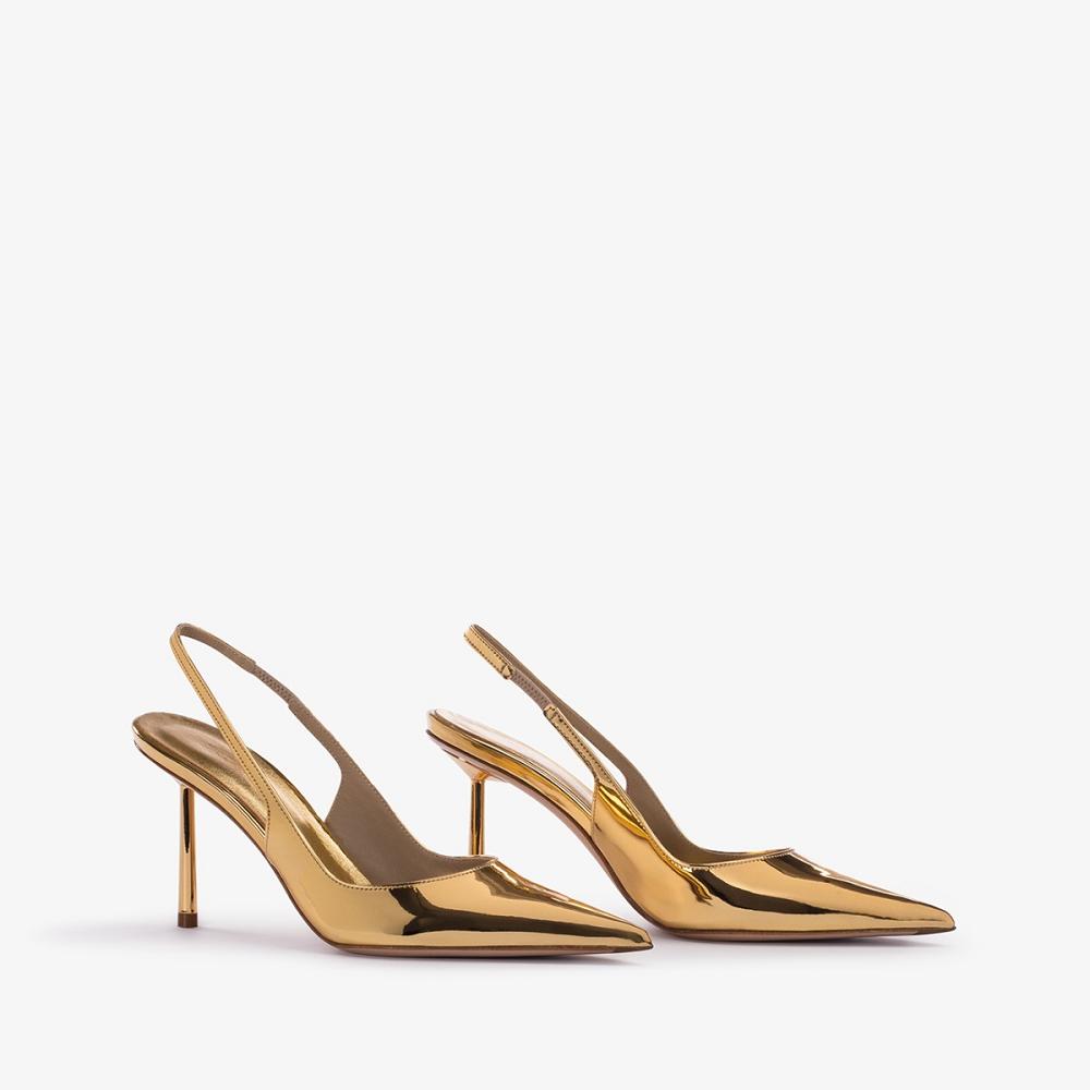 Le Silla BELLA SLINGBACK 80 mm Oro Metal | IT_LS36388