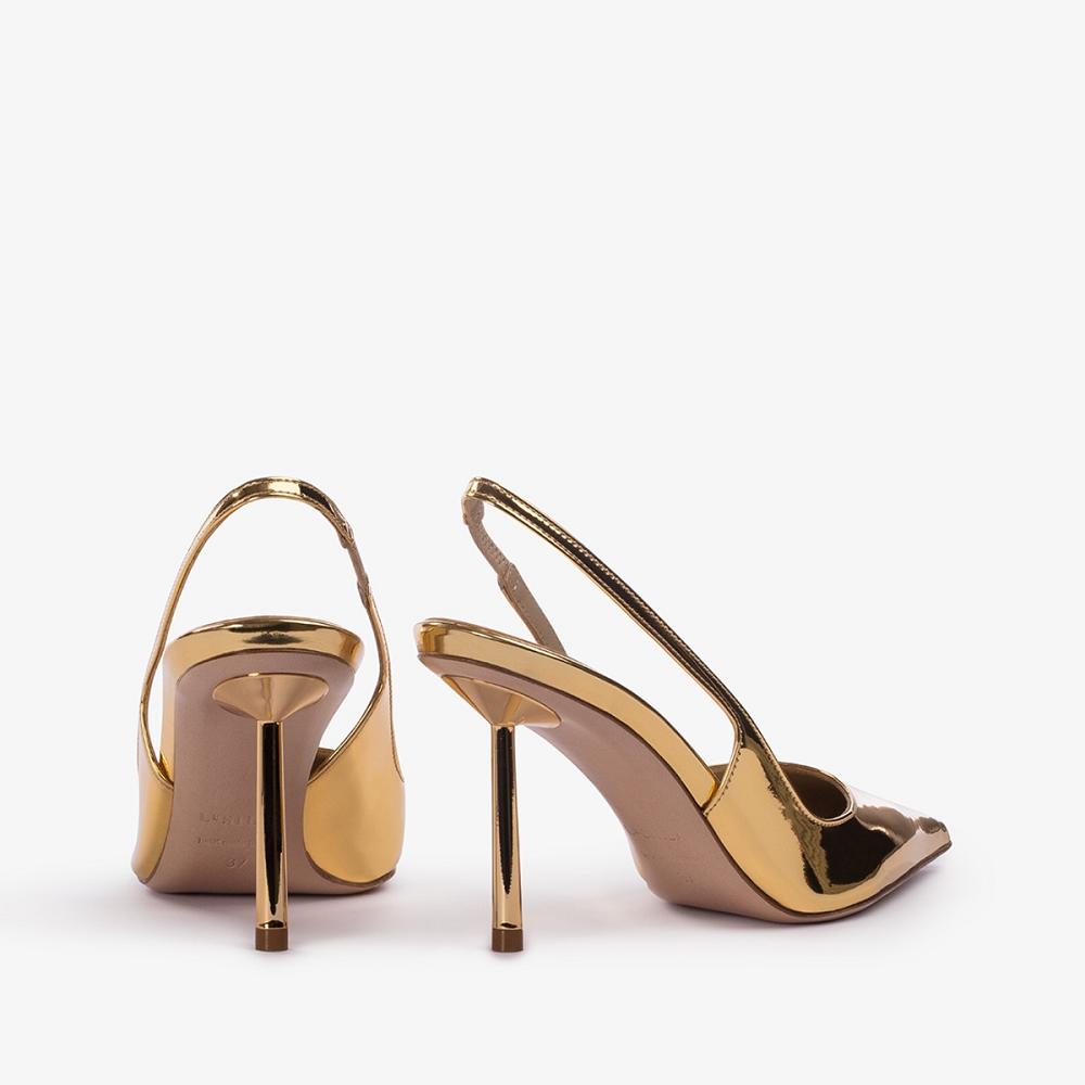 Le Silla BELLA SLINGBACK 80 mm Oro Metal | IT_LS36388