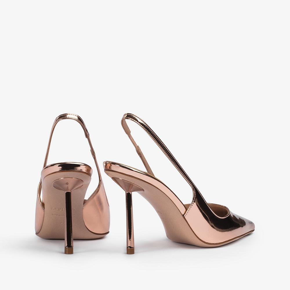 Le Silla BELLA SLINGBACK 80 mm Rosa Oro Metal | IT_LS15567