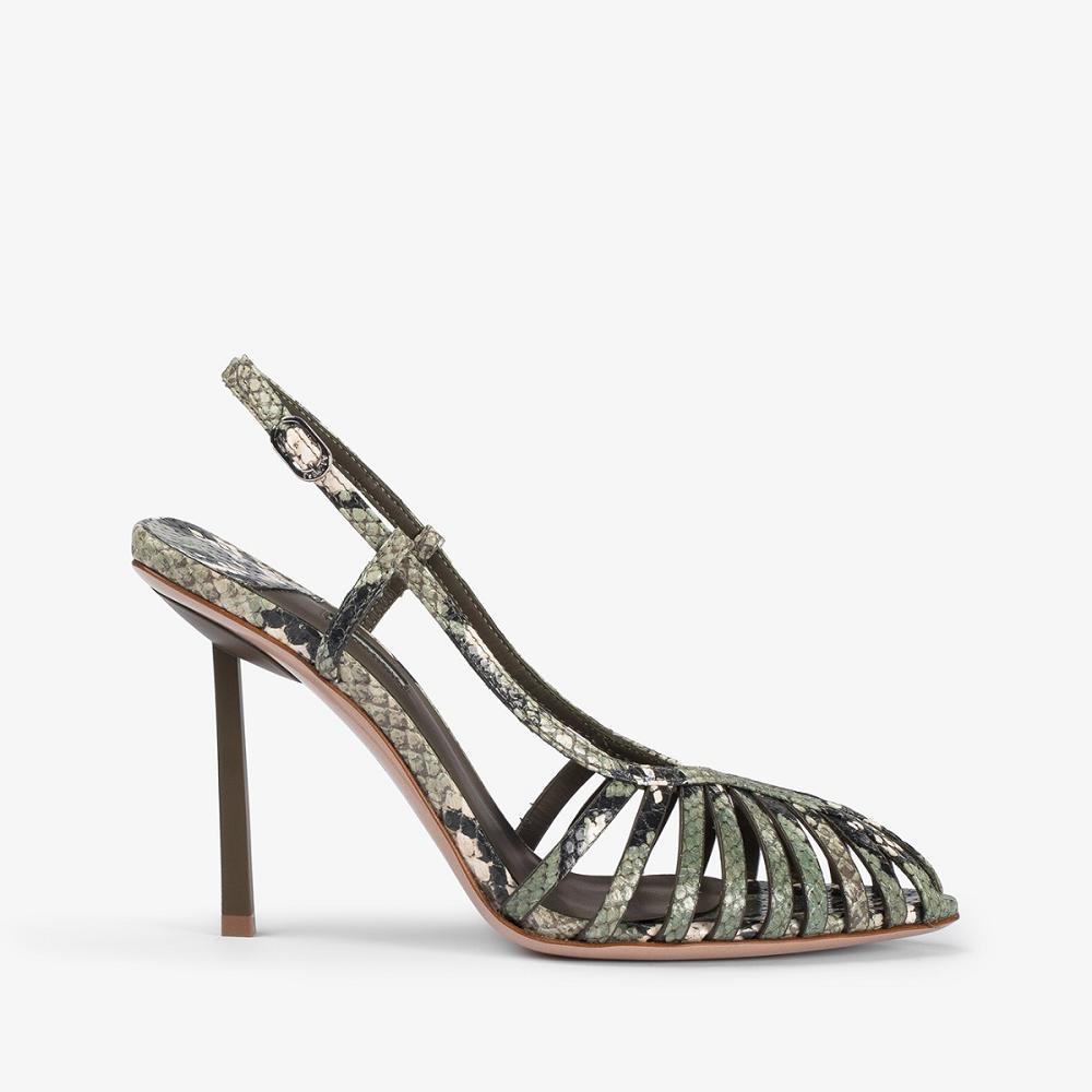 Le Silla CAGE SLINGBACK 100 mm Verdi | IT_LS60789