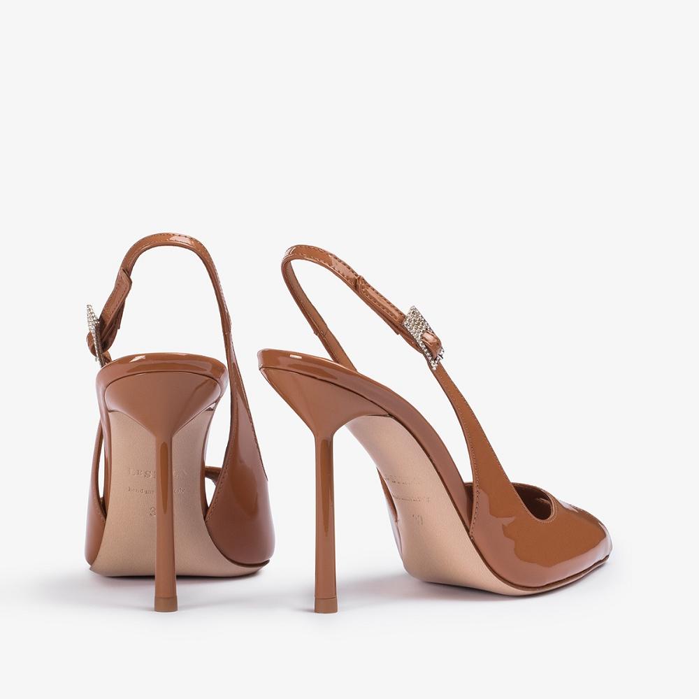 Le Silla CLIVAGE SLINGBACK 100 mm Marroni | IT_LS51770