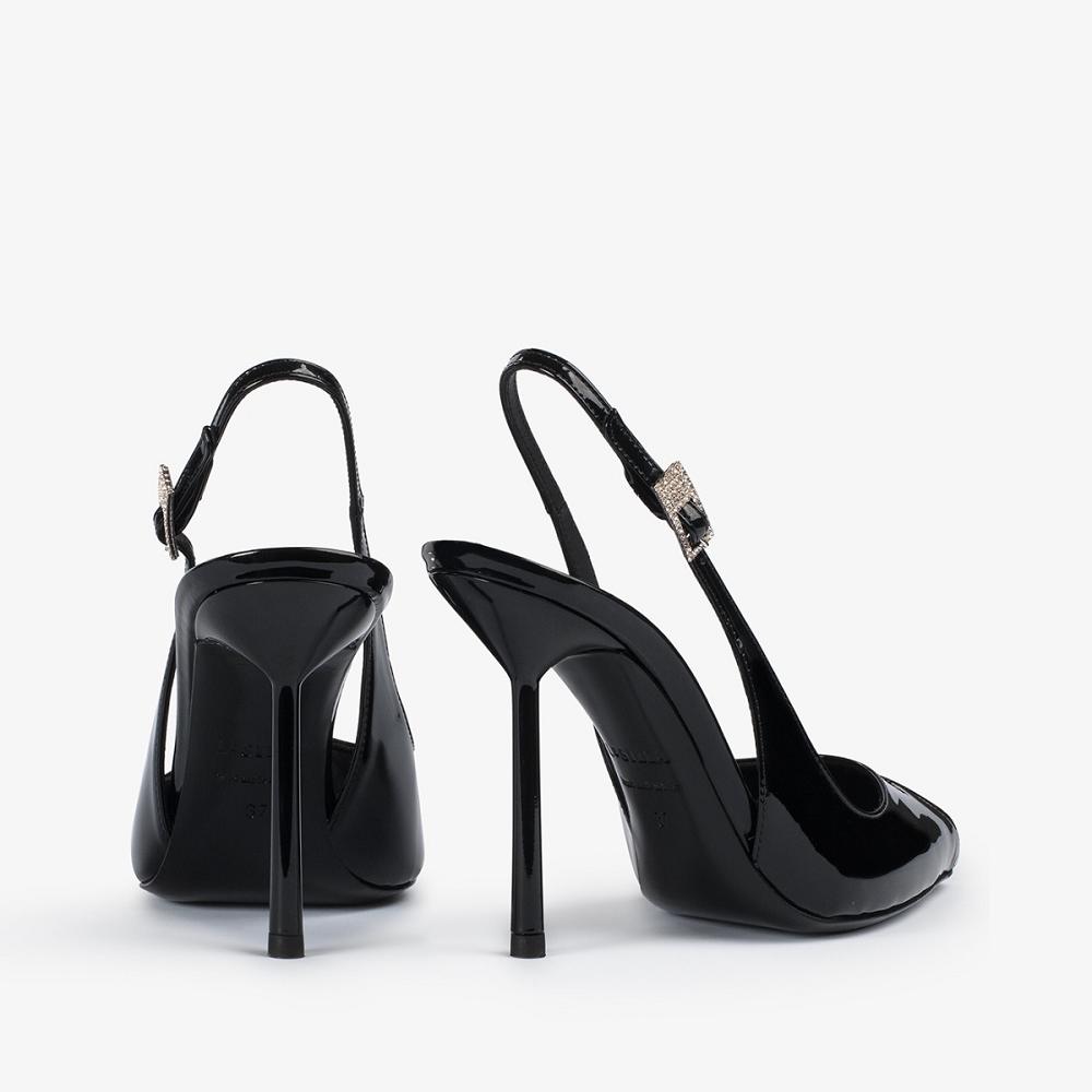 Le Silla CLIVAGE SLINGBACK 100 mm Nere | IT_LS34869