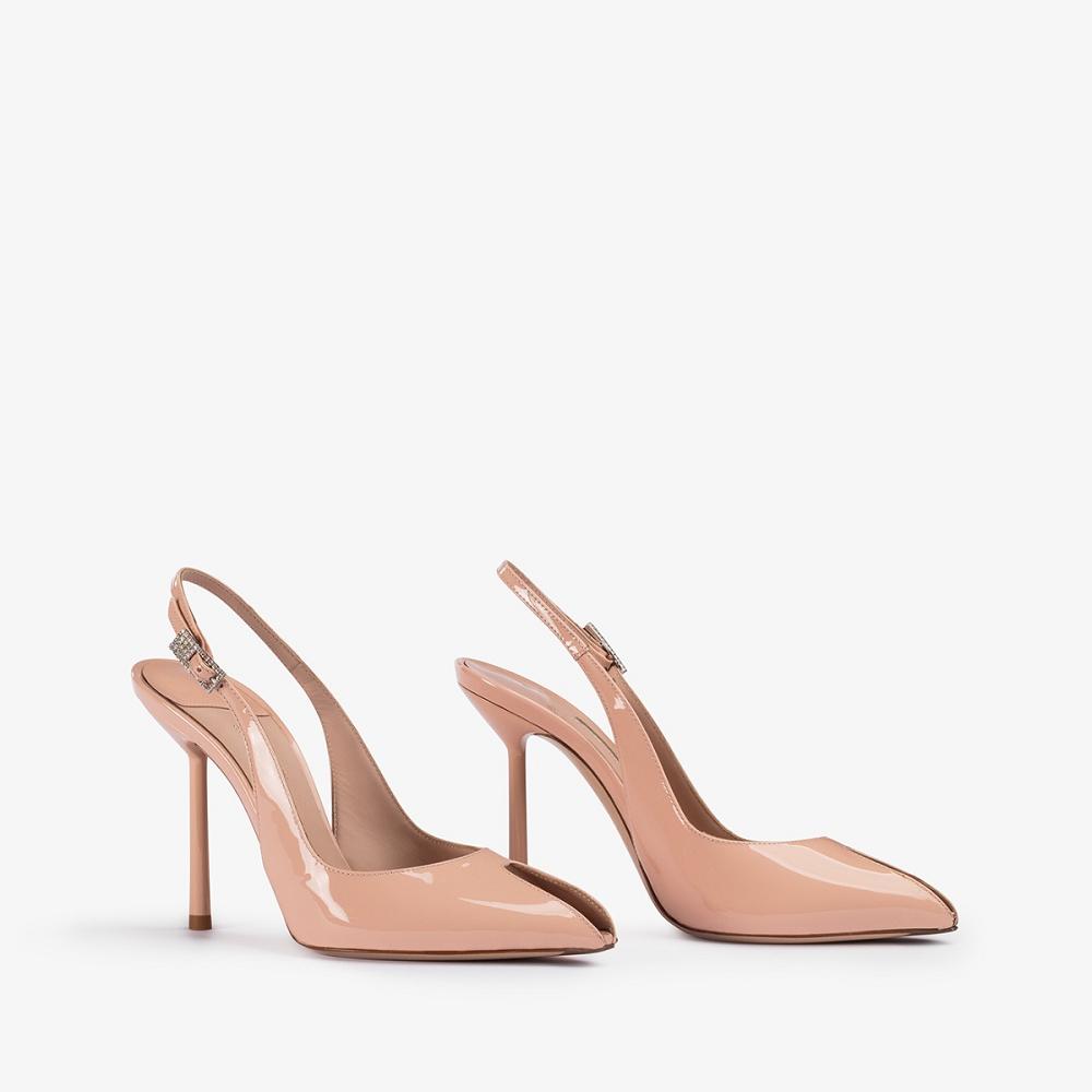 Le Silla CLIVAGE SLINGBACK 100 mm Tanno Beige | IT_LS78925