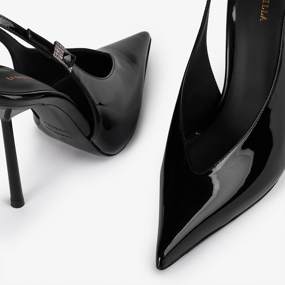 Le Silla CLIVAGE SLINGBACK 120 mm Nere | IT_LS64827