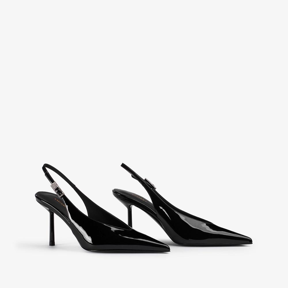 Le Silla CLIVAGE SLINGBACK 80 mm Nere | IT_LS90350