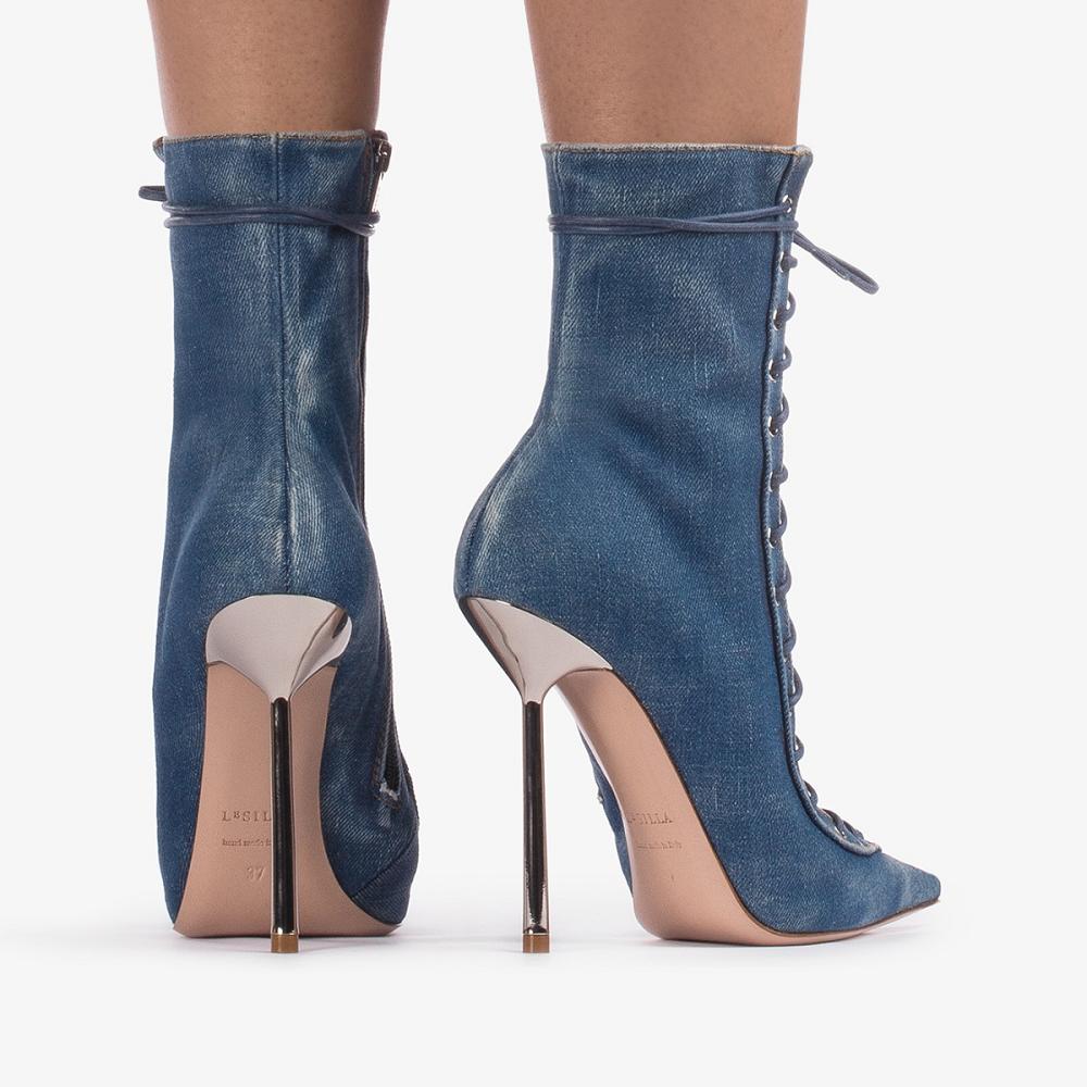 Le Silla COLETTE ANKLE BOOT 120 mm Blu | IT_LS43319