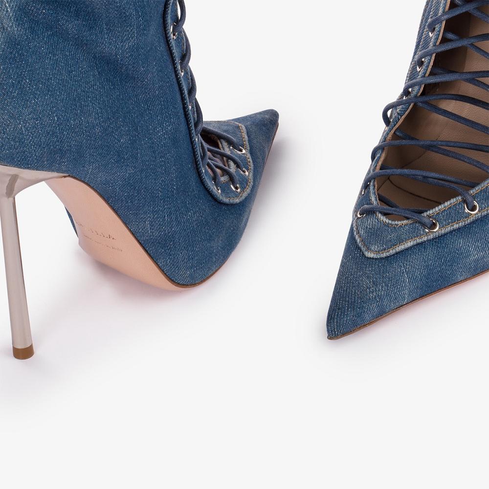 Le Silla COLETTE ANKLE BOOT 120 mm Blu | IT_LS43319