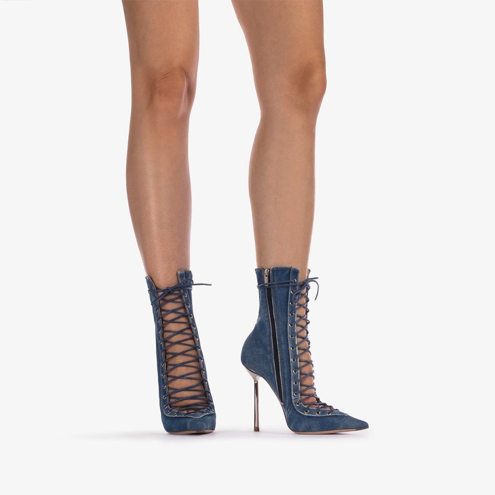 Le Silla COLETTE ANKLE BOOT 120 mm Blu | IT_LS43319