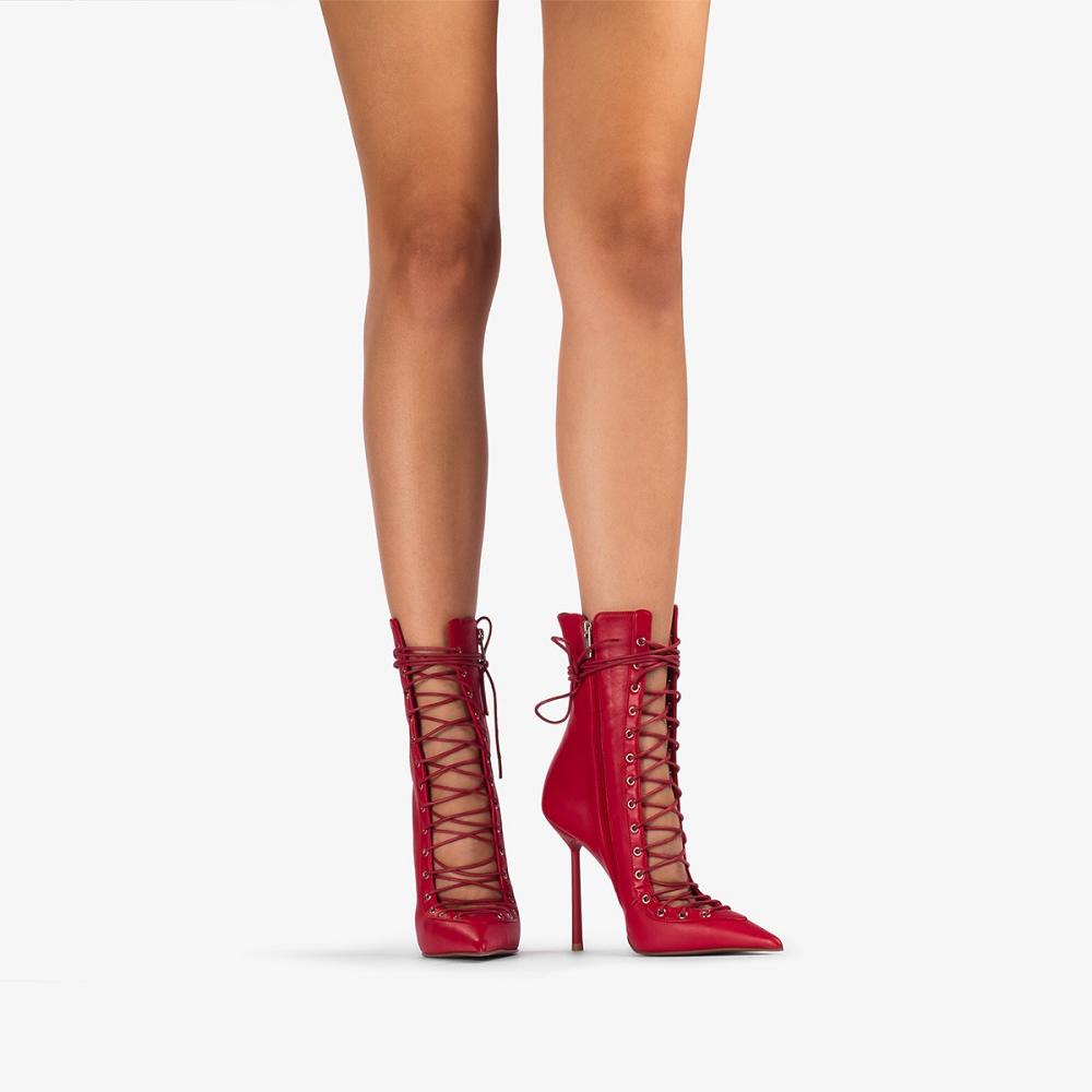 Le Silla COLETTE ANKLE BOOT 120 mm Rosse | IT_LS68686