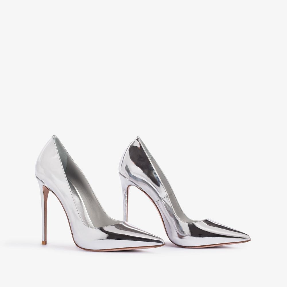 Le Silla EVA PUMP 120 mm Argento Metal | IT_LS43259