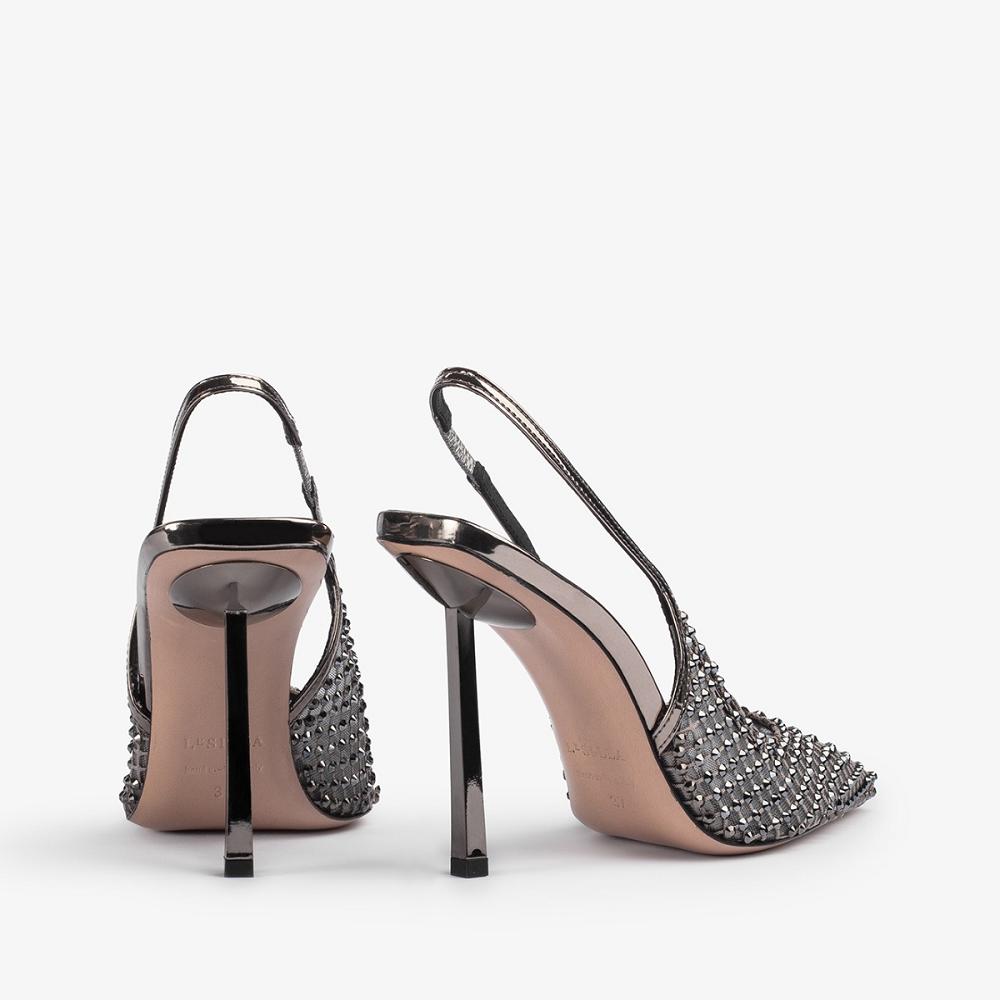 Le Silla GILDA SLINGBACK 100 mm Blu Grigie | IT_LS44244