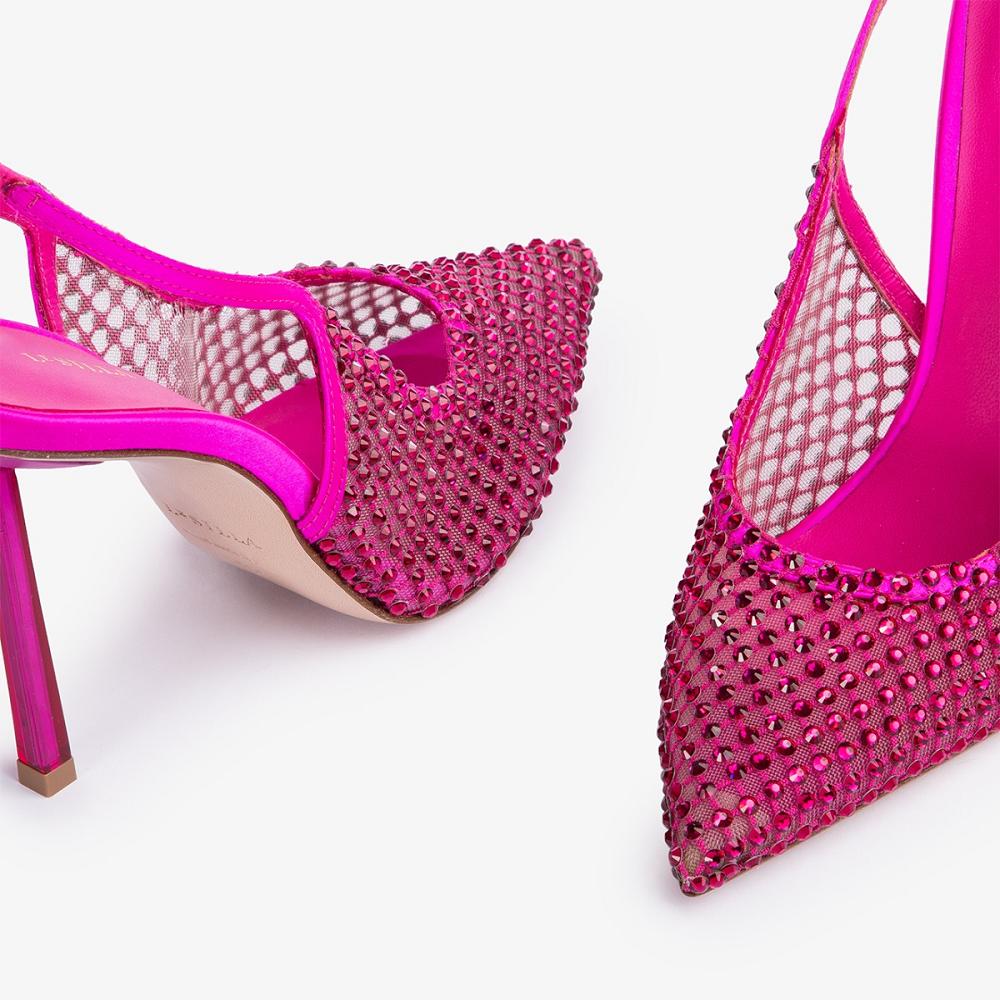 Le Silla GILDA SLINGBACK 100 mm Fucsia | IT_LS23026