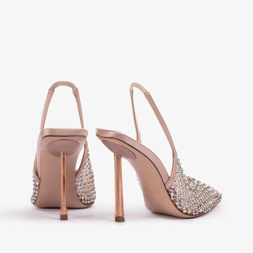 Le Silla GILDA SLINGBACK 100 mm Tanno Beige | IT_LS83679