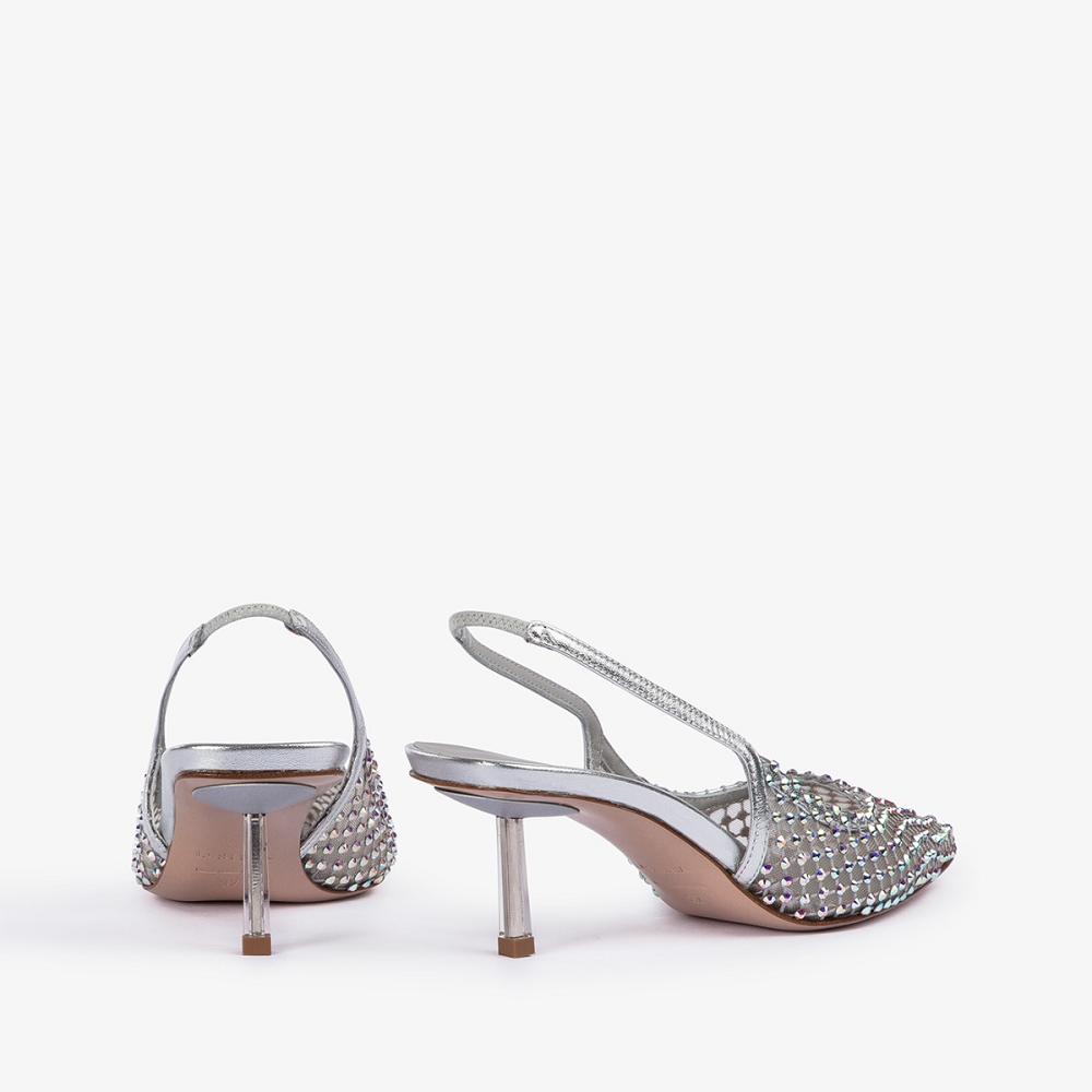 Le Silla GILDA SLINGBACK 60 mm Argento | IT_LS14803