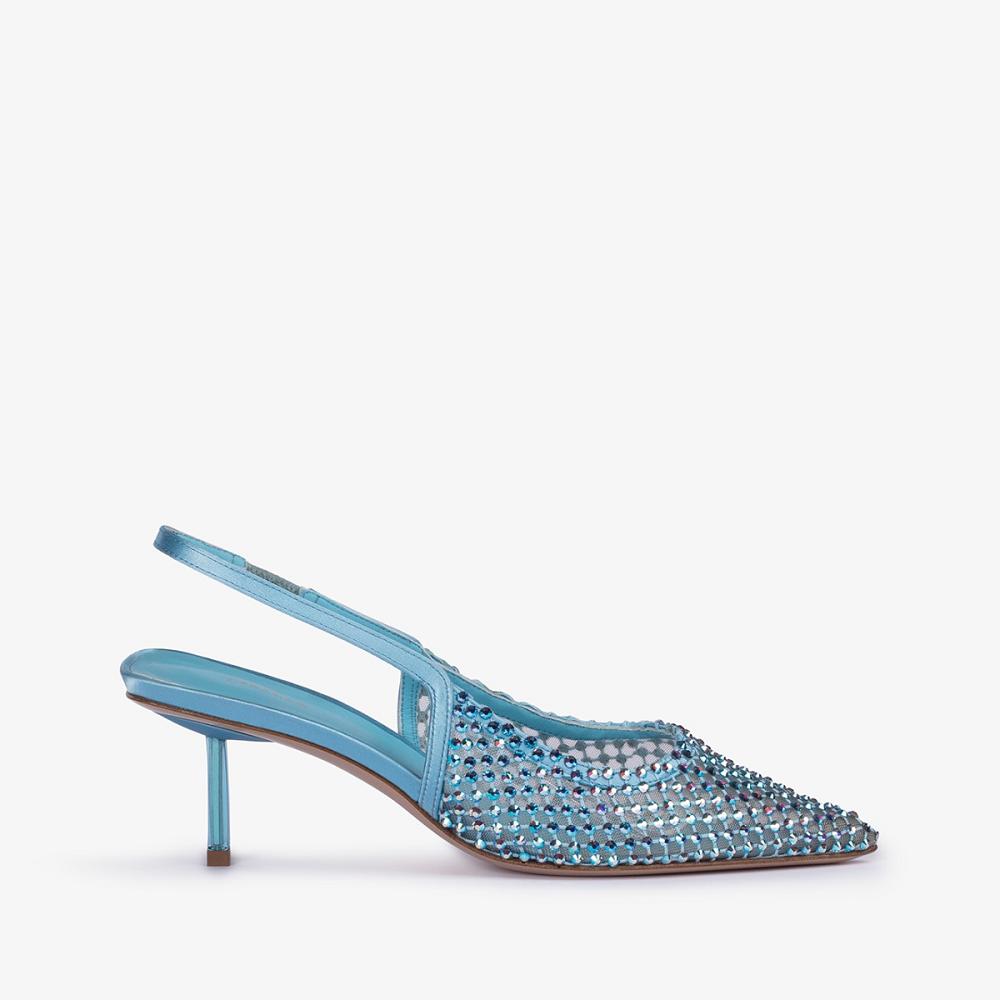 Le Silla GILDA SLINGBACK 60 mm Blu Blu | IT_LS94476