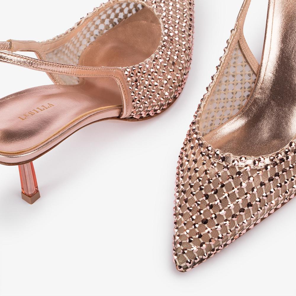 Le Silla GILDA SLINGBACK 60 mm Oro Rosa | IT_LS81175