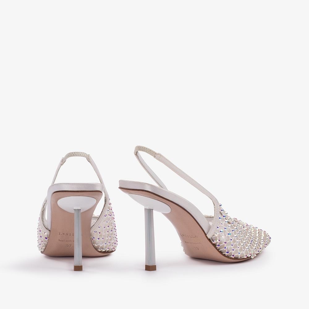 Le Silla GILDA SLINGBACK 80 mm Bianche | IT_LS78211