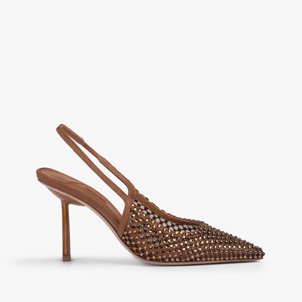 Le Silla GILDA SLINGBACK 80 mm Marroni | IT_LS17440