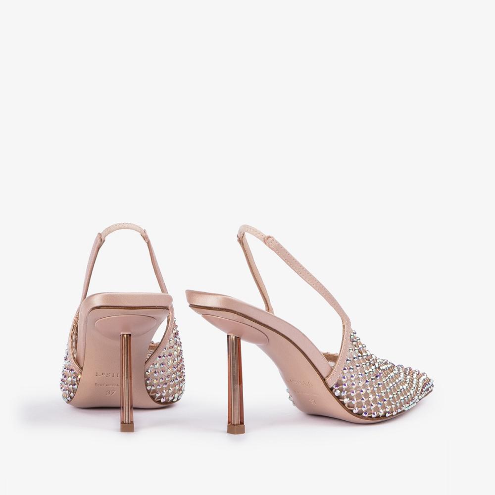 Le Silla GILDA SLINGBACK 80 mm Tanno Beige | IT_LS53847