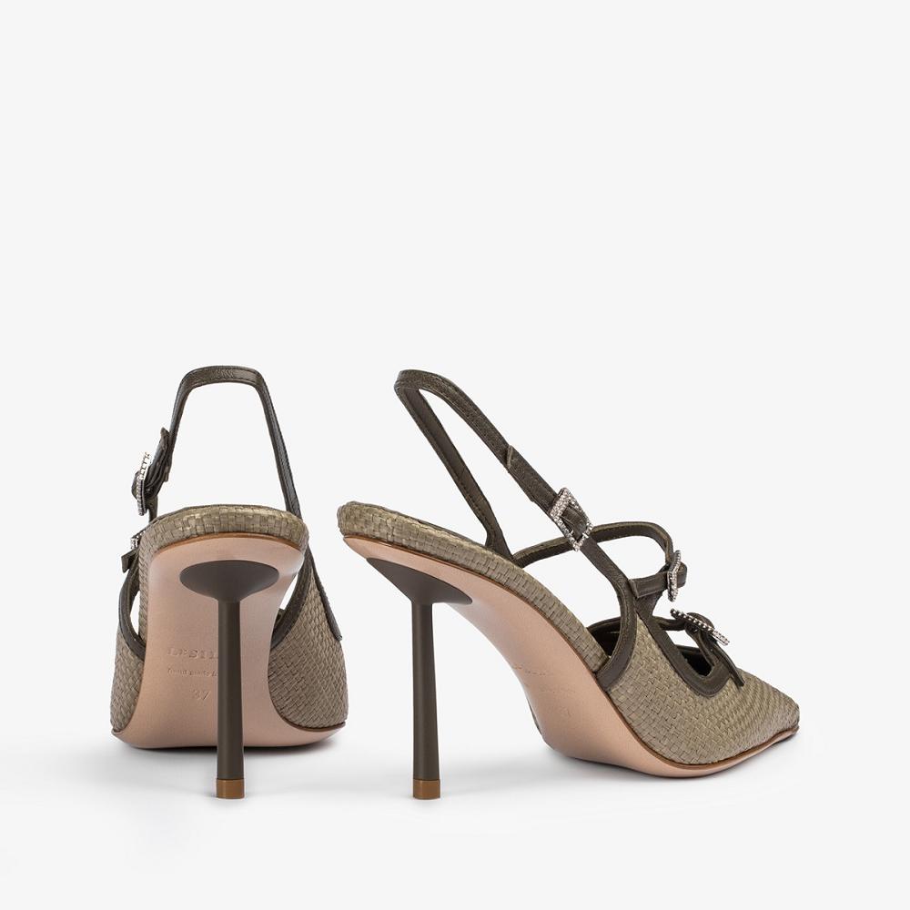 Le Silla MORGANA SLINGBACK 80 mm Verdi | IT_LS19928