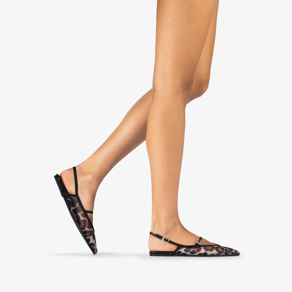 Le Silla MORGANA SLINGBACK Nere Leopardate | IT_LS89192