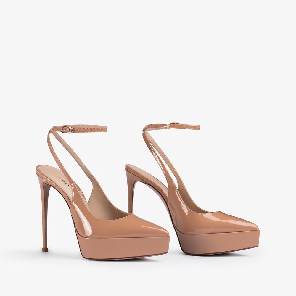 Le Silla UMA SLINGBACK 140 mm Beige | IT_LS81349