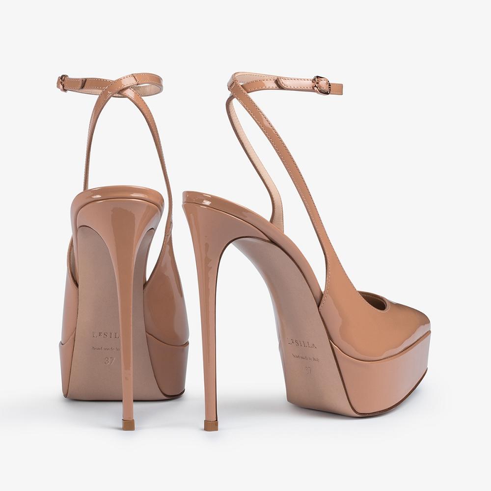 Le Silla UMA SLINGBACK 140 mm Beige | IT_LS81349