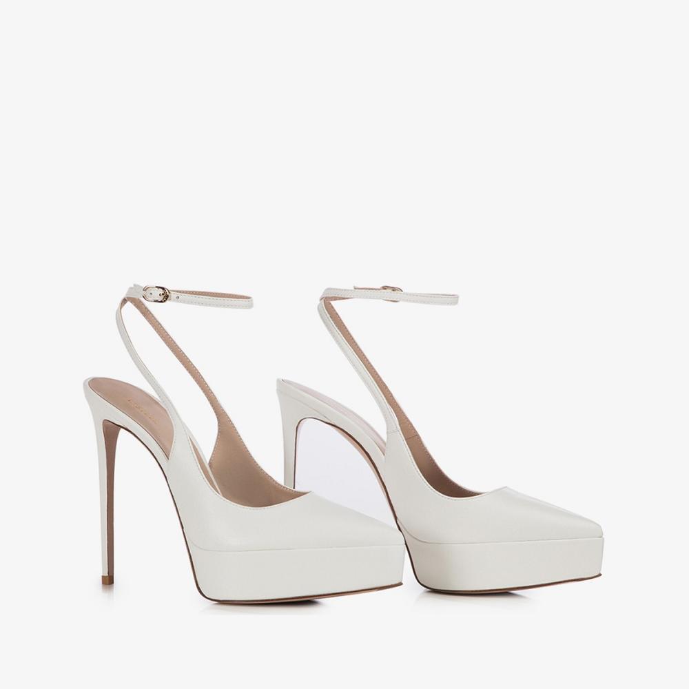 Le Silla UMA SLINGBACK 140 mm Bianche | IT_LS17637