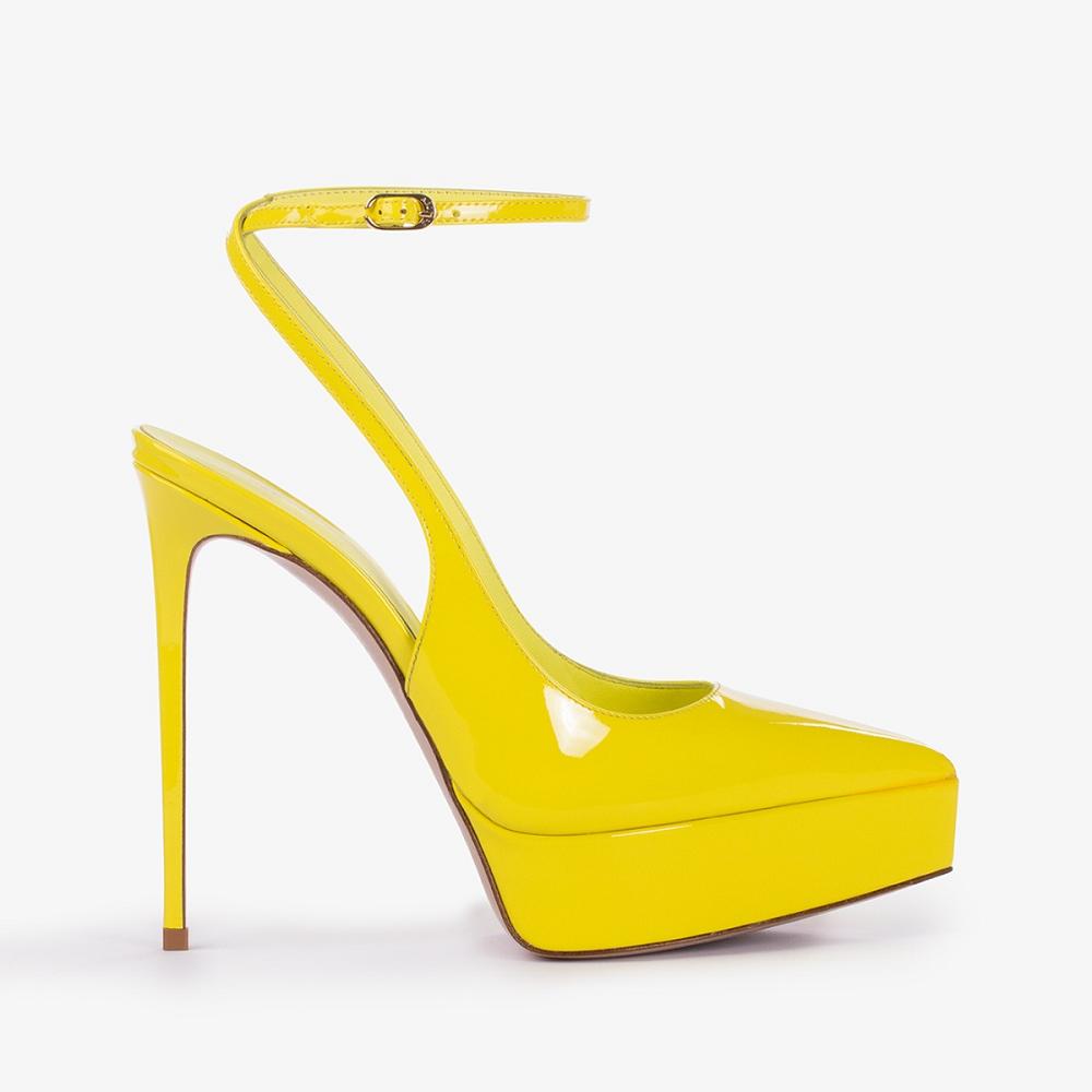 Le Silla UMA SLINGBACK 140 mm Gialle | IT_LS95281